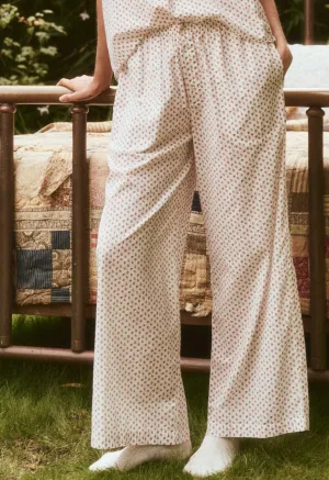 Long Pajama Pant in Calico Rose