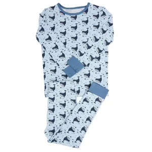 Long Sleeve Pajama Set Whale