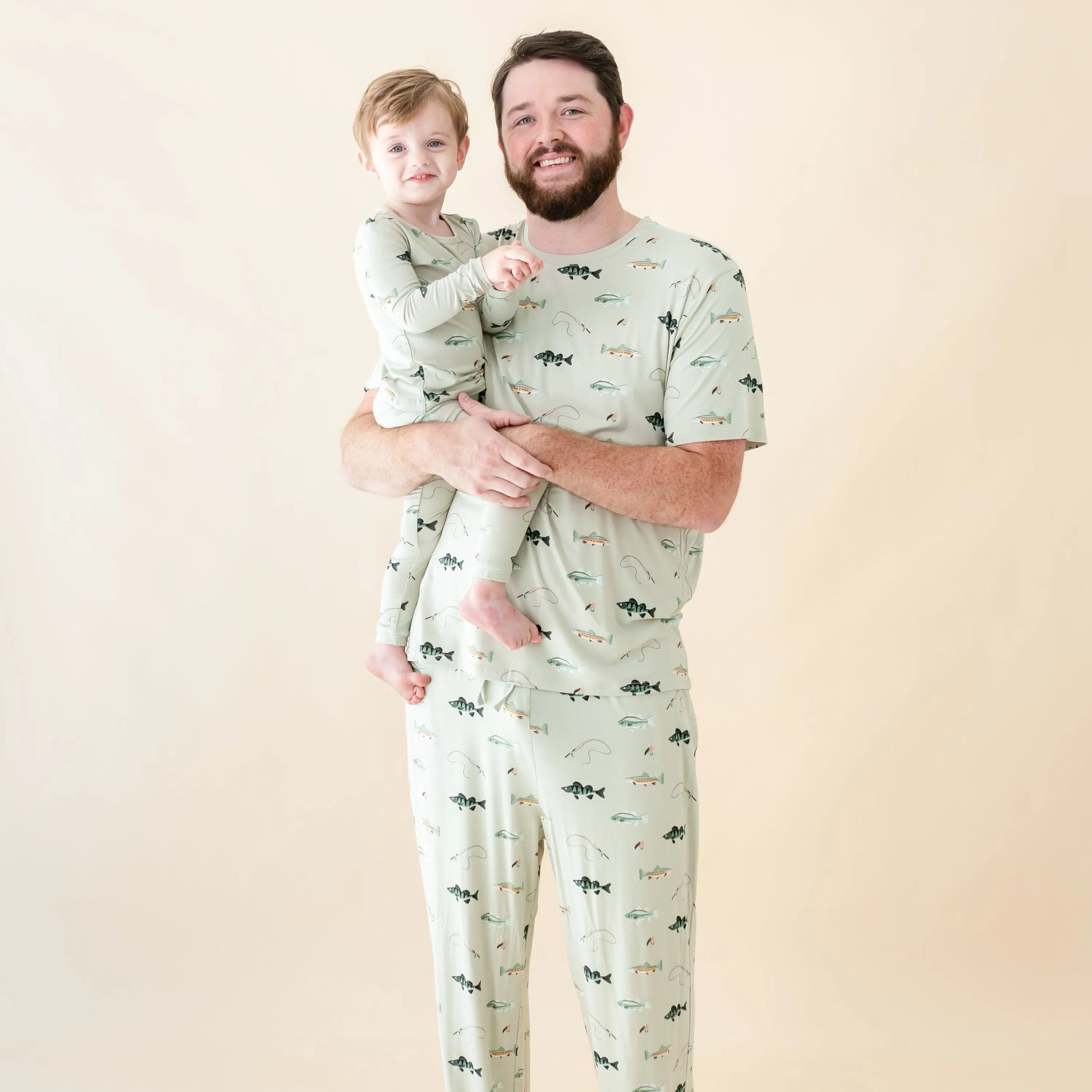 Long Sleeve Pajamas in Fishing