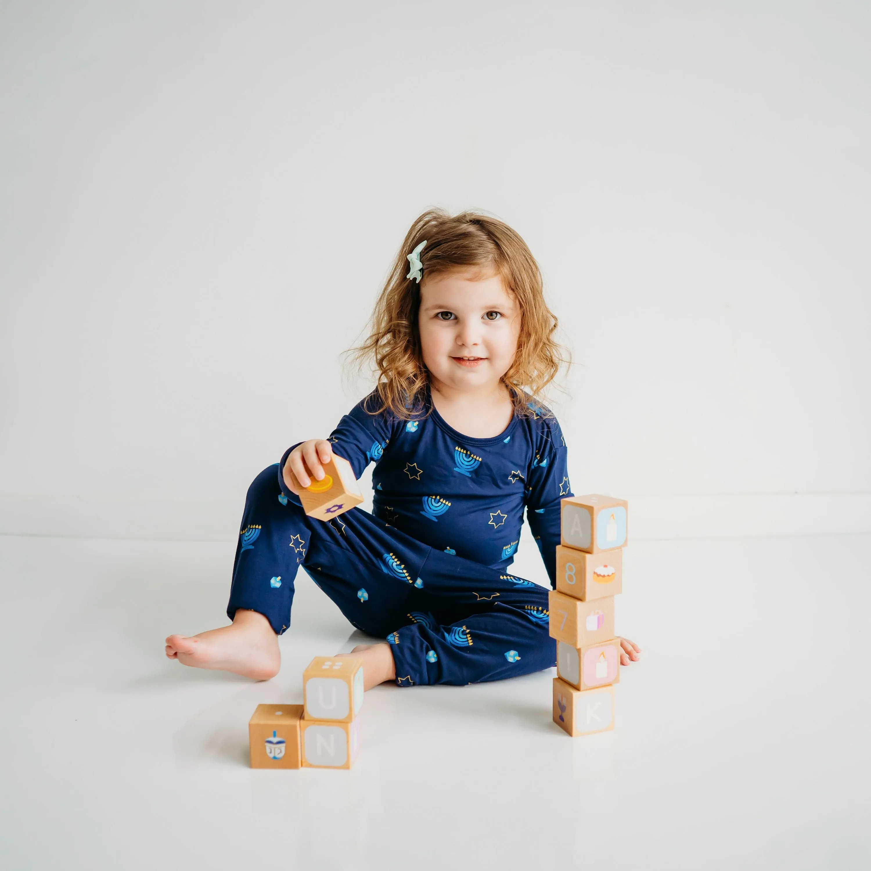 Long Sleeve Pajamas in Hanukkah