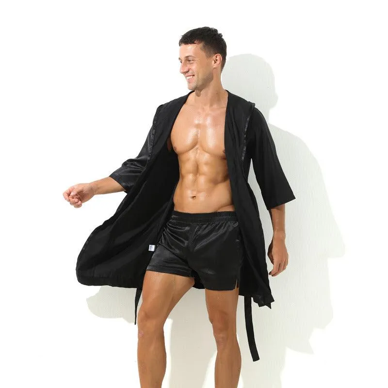 Loose Short Sleeve Couple's Pajamas Set