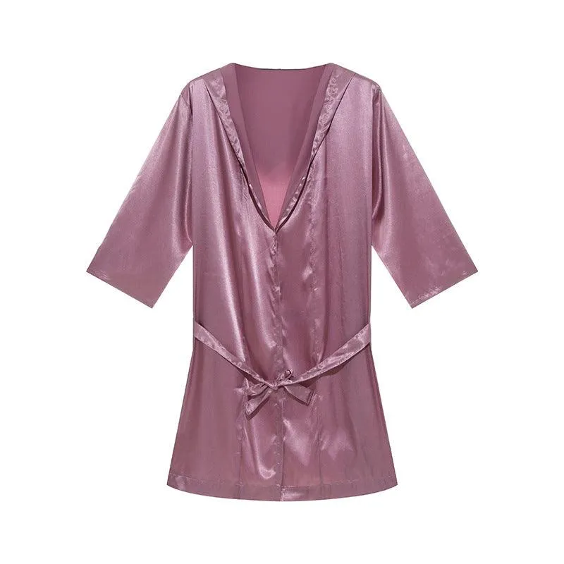 Loose Short Sleeve Couple's Pajamas Set