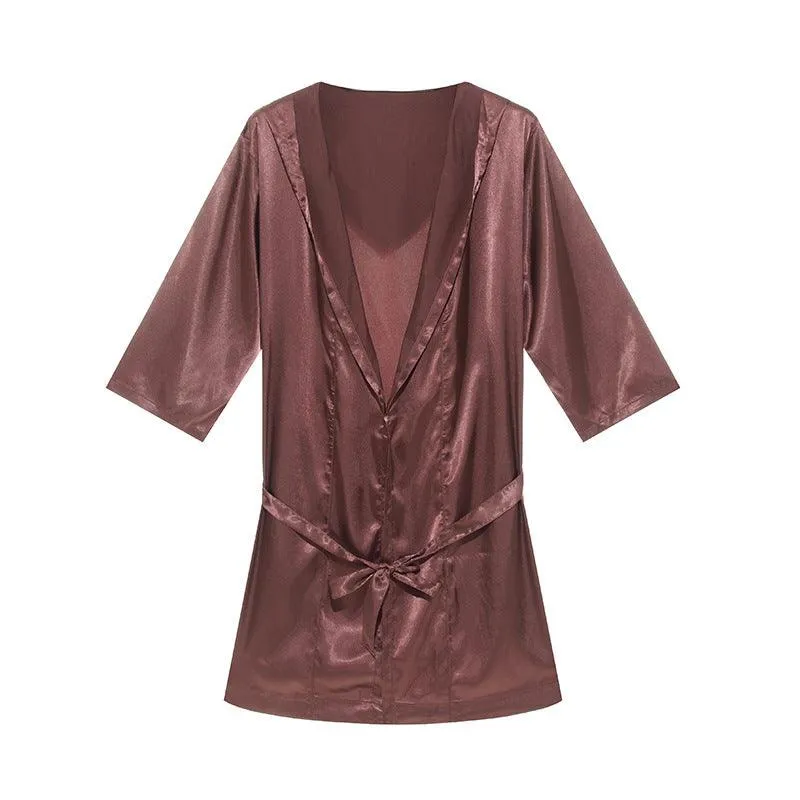 Loose Short Sleeve Couple's Pajamas Set