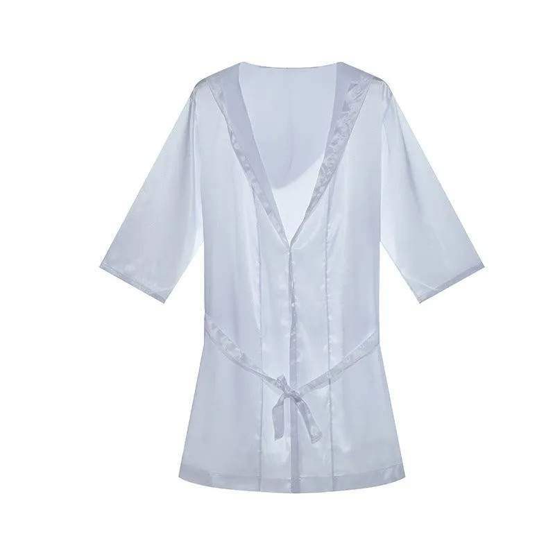 Loose Short Sleeve Couple's Pajamas Set