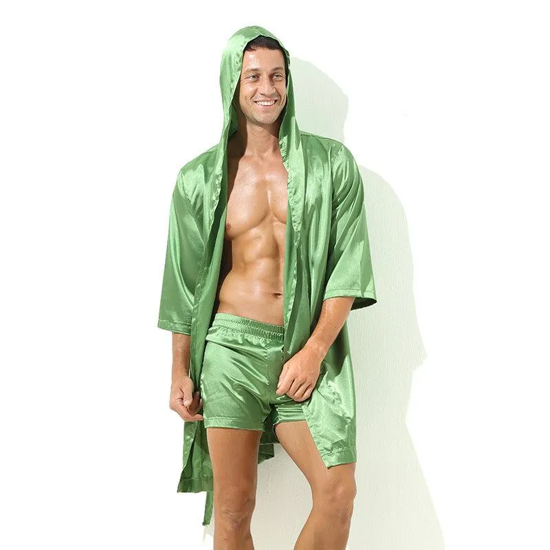 Loose Short Sleeve Couple's Pajamas Set