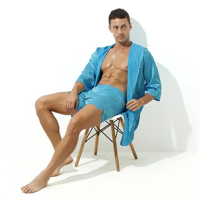 Loose Short Sleeve Couple's Pajamas Set