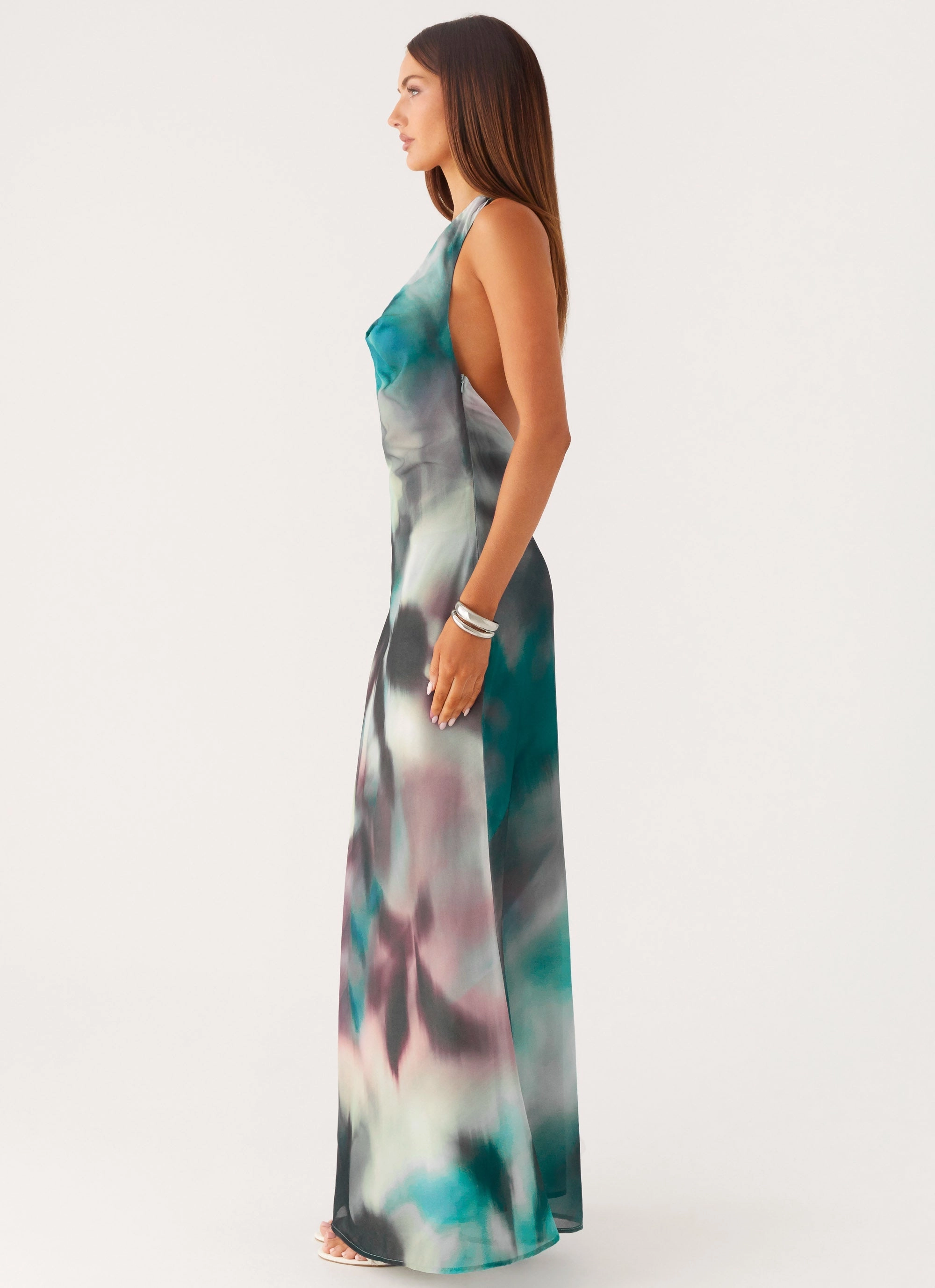 Lost At Sea Maxi Dress - Sea Splash Spring Vibe Soft Layering
