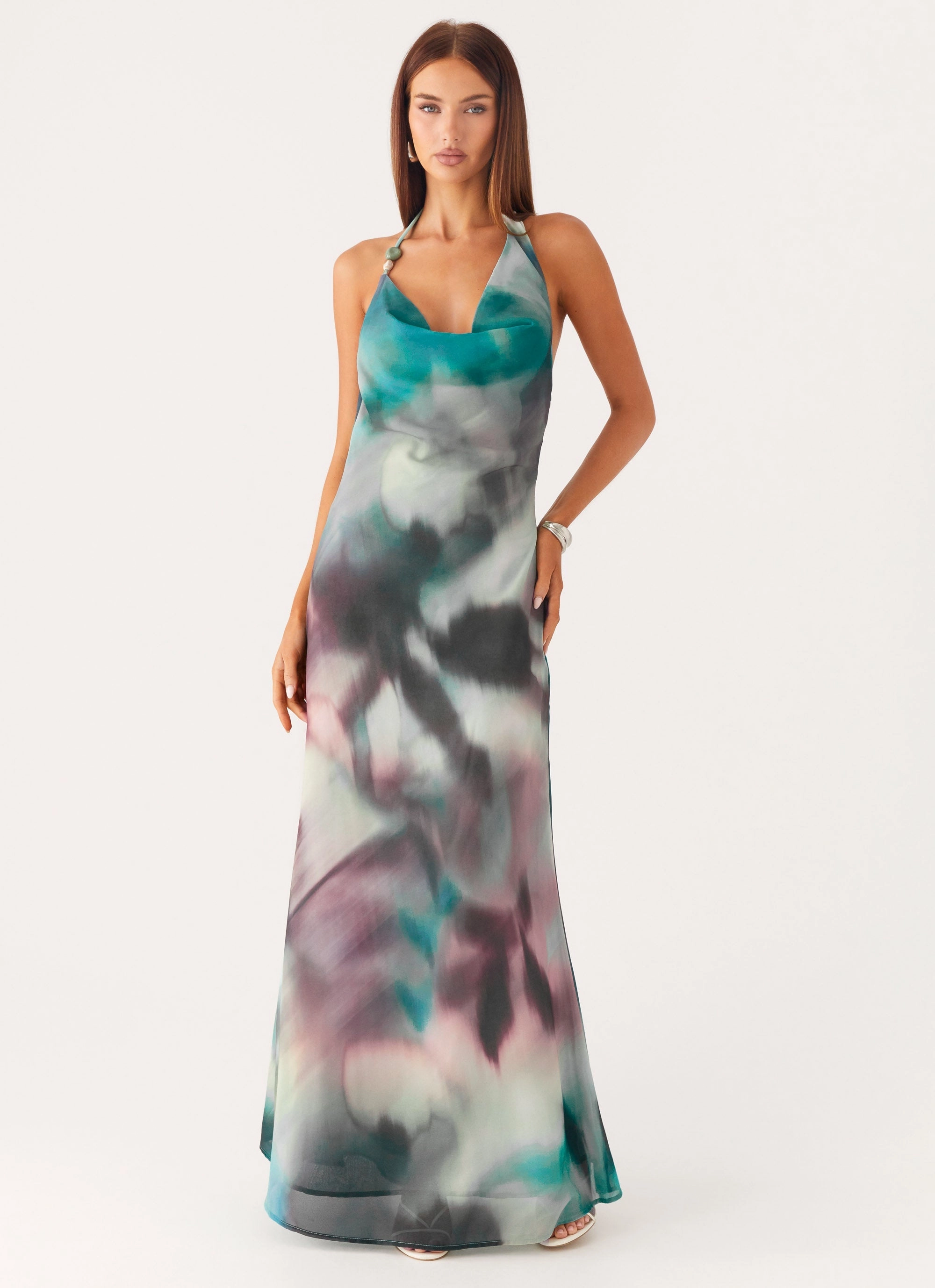 Lost At Sea Maxi Dress - Sea Splash Soft Balance
