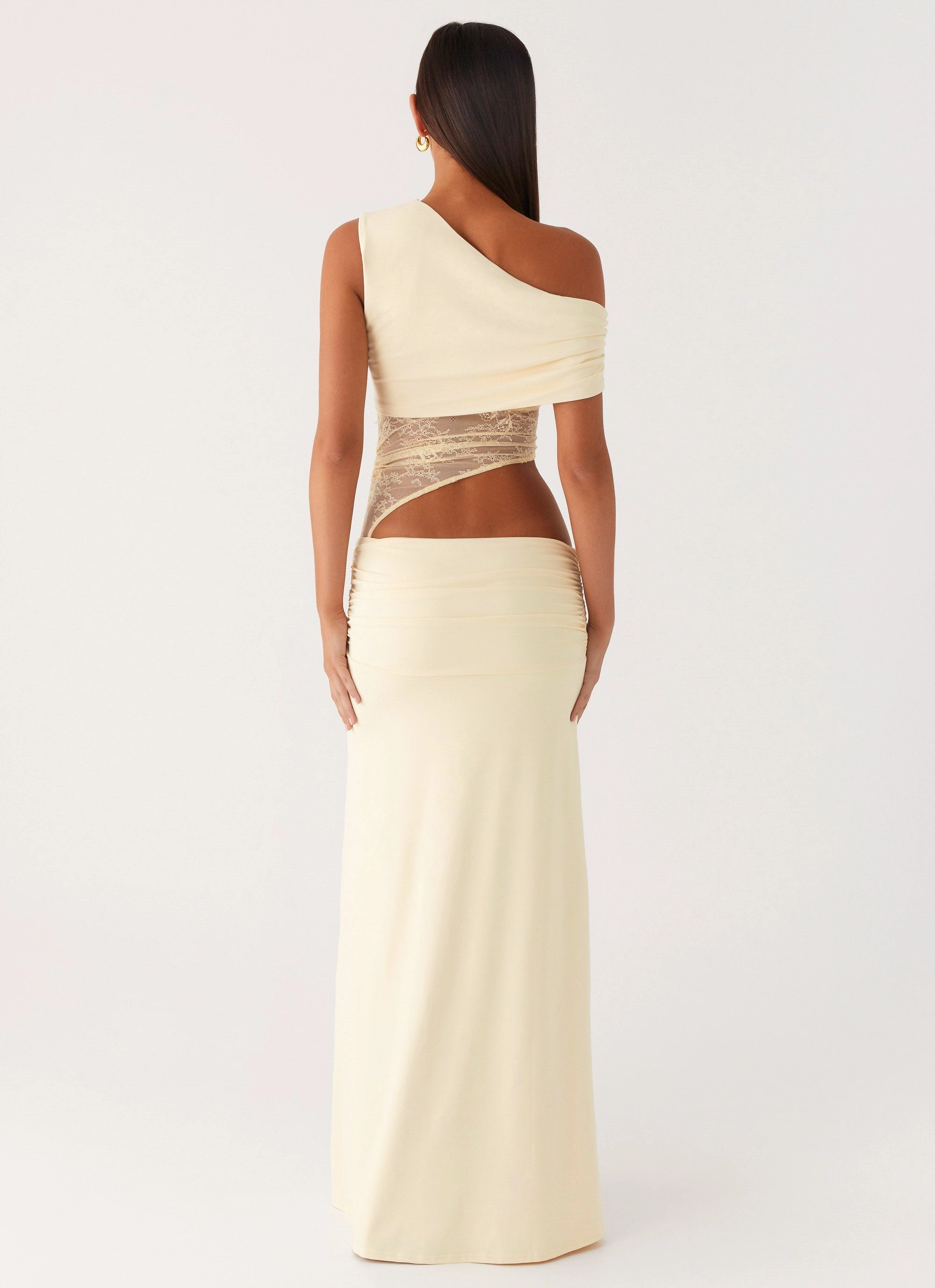 Chic Harmony Love Motion Maxi Dress - Lemon