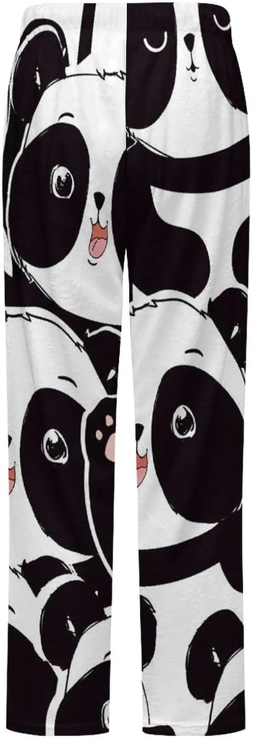 Lovely Panda Women's Flannel Pajama Pants Fleece Lounge Sleep Bottoms PJ
