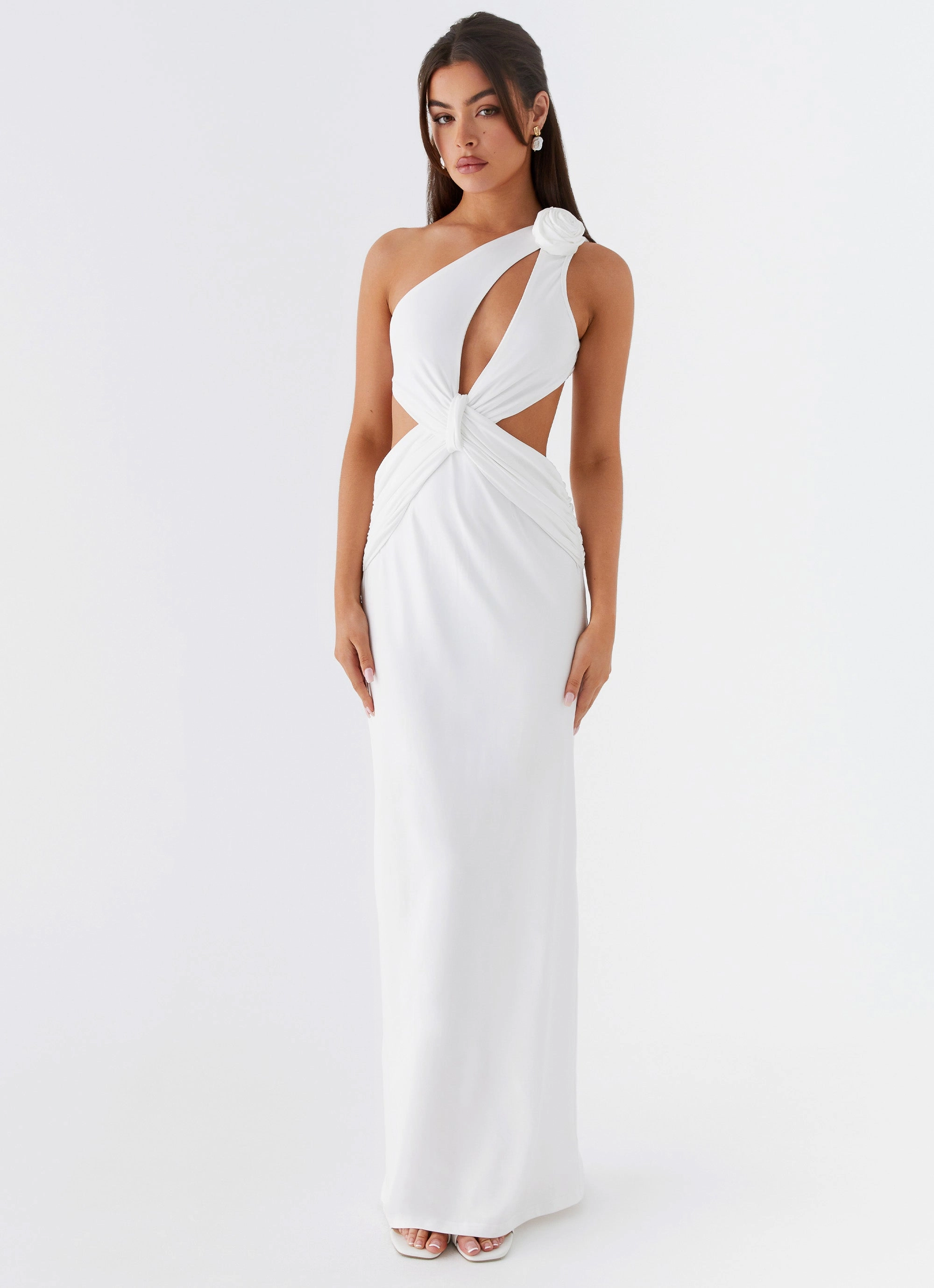 Lovesome Rosa Maxi Dress - White Ready Glow Minimalist Layering