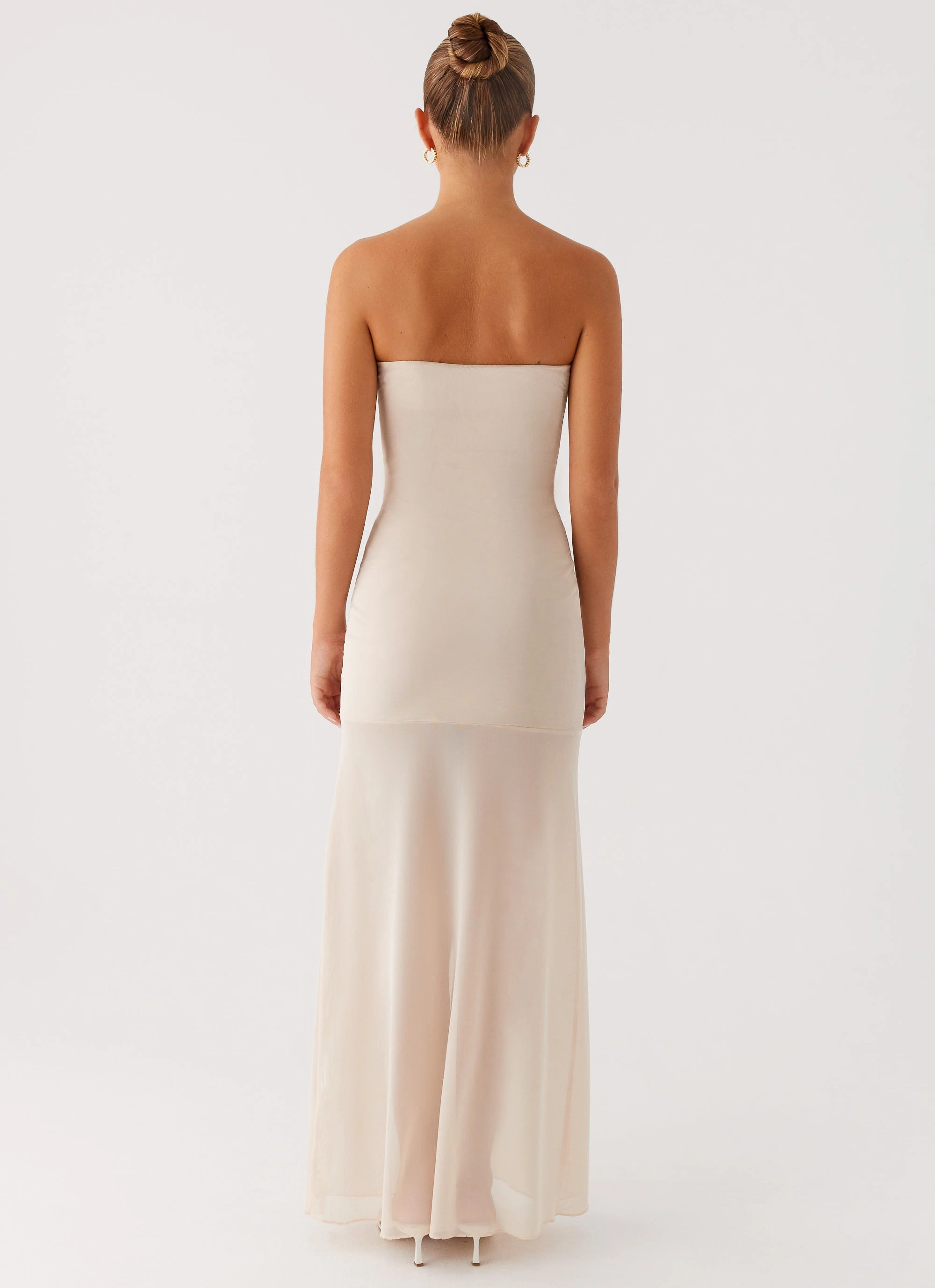 Breezy Mood Light Wrap Lovie Maxi Dress - Beige