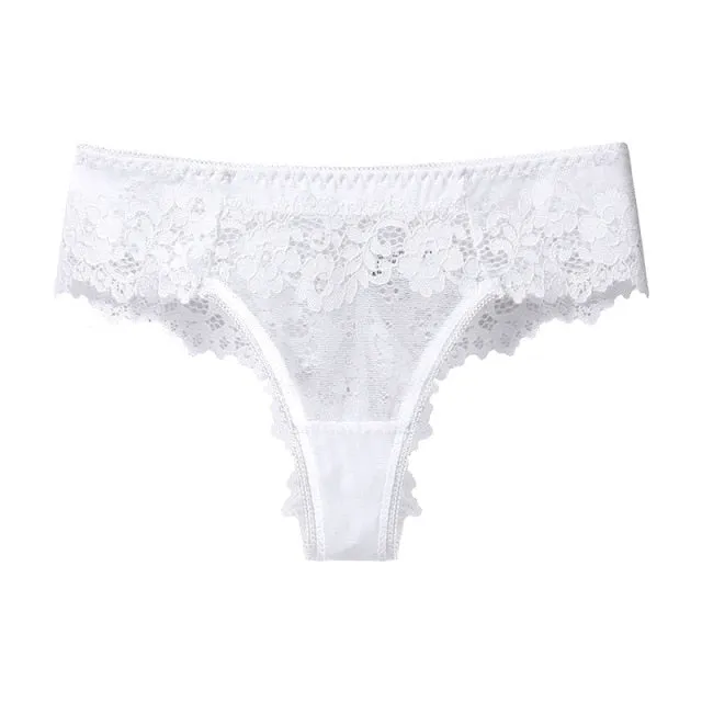low waist lace thong