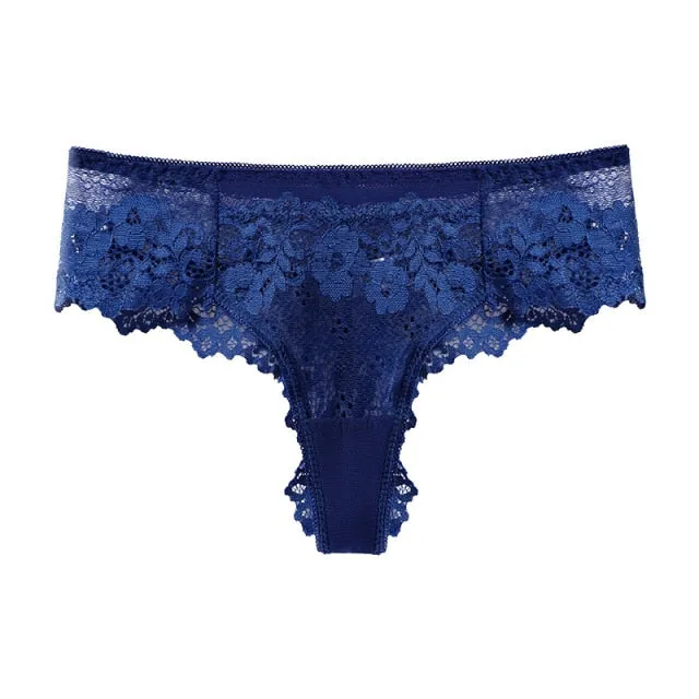 low waist lace thong