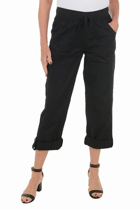 StretchWaistband Stretch Flex Jemma Roll Leg Ankle Pant