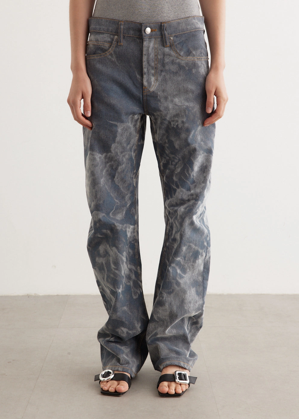 Office Wear Modern Rainy Day Timeless Feel Low Rise Bowed Gusset Jeans Luxury Cut