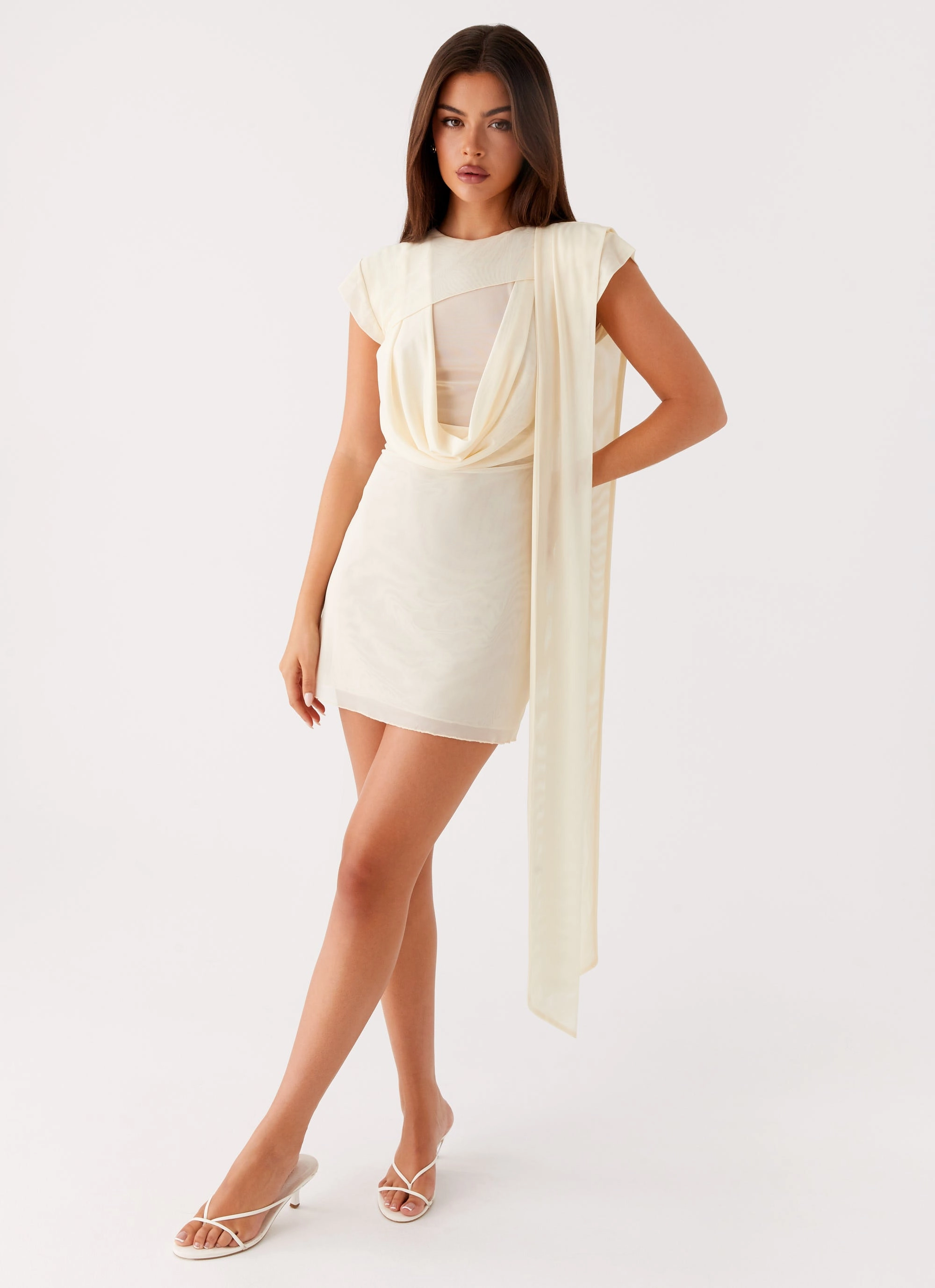 Felipe Mini Dress - Yellow Farm Scene