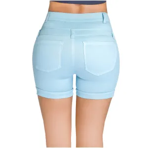 Lowla 238847 | Butt Lifting Denim Shorts with Inner Girdle