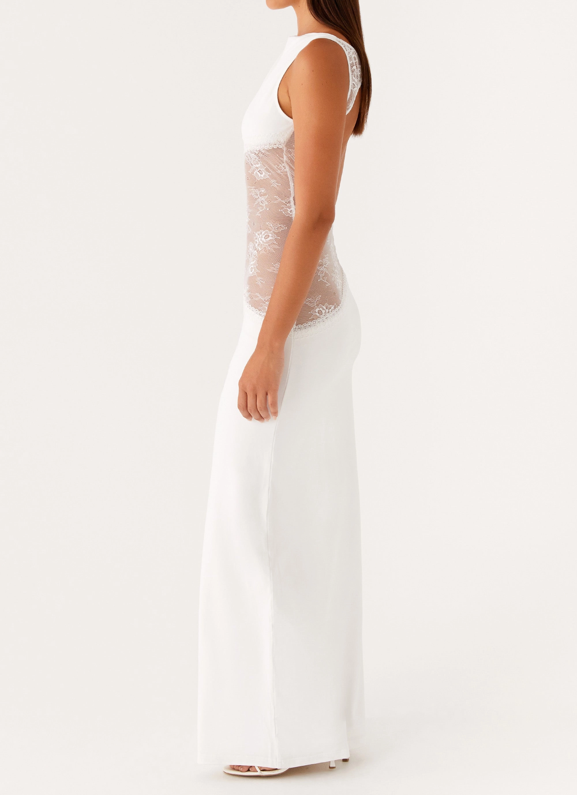 Lucinda Maxi Dress - White Chic boho dress