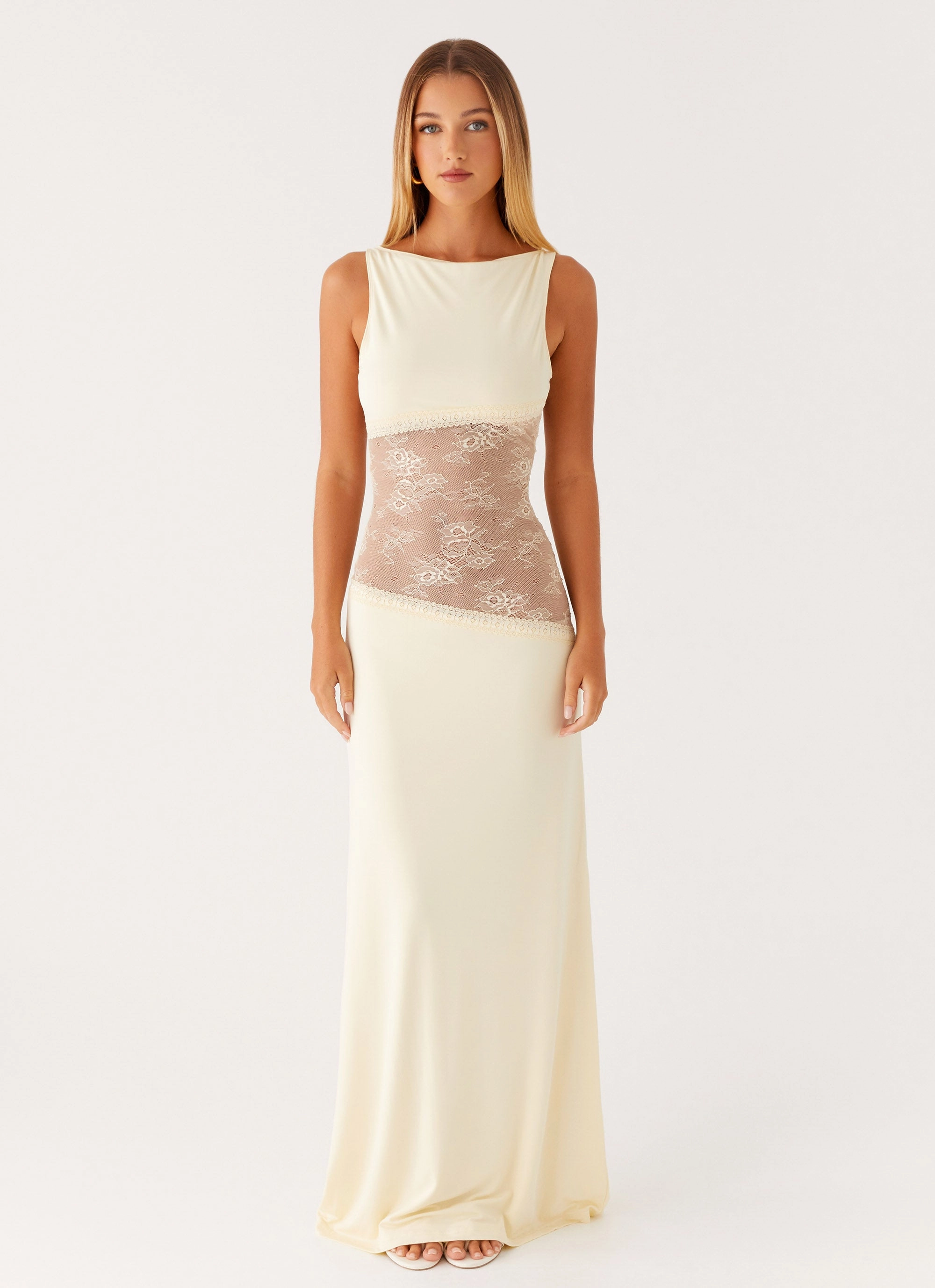 Modest Cut Lucinda Maxi Dress - Yellow