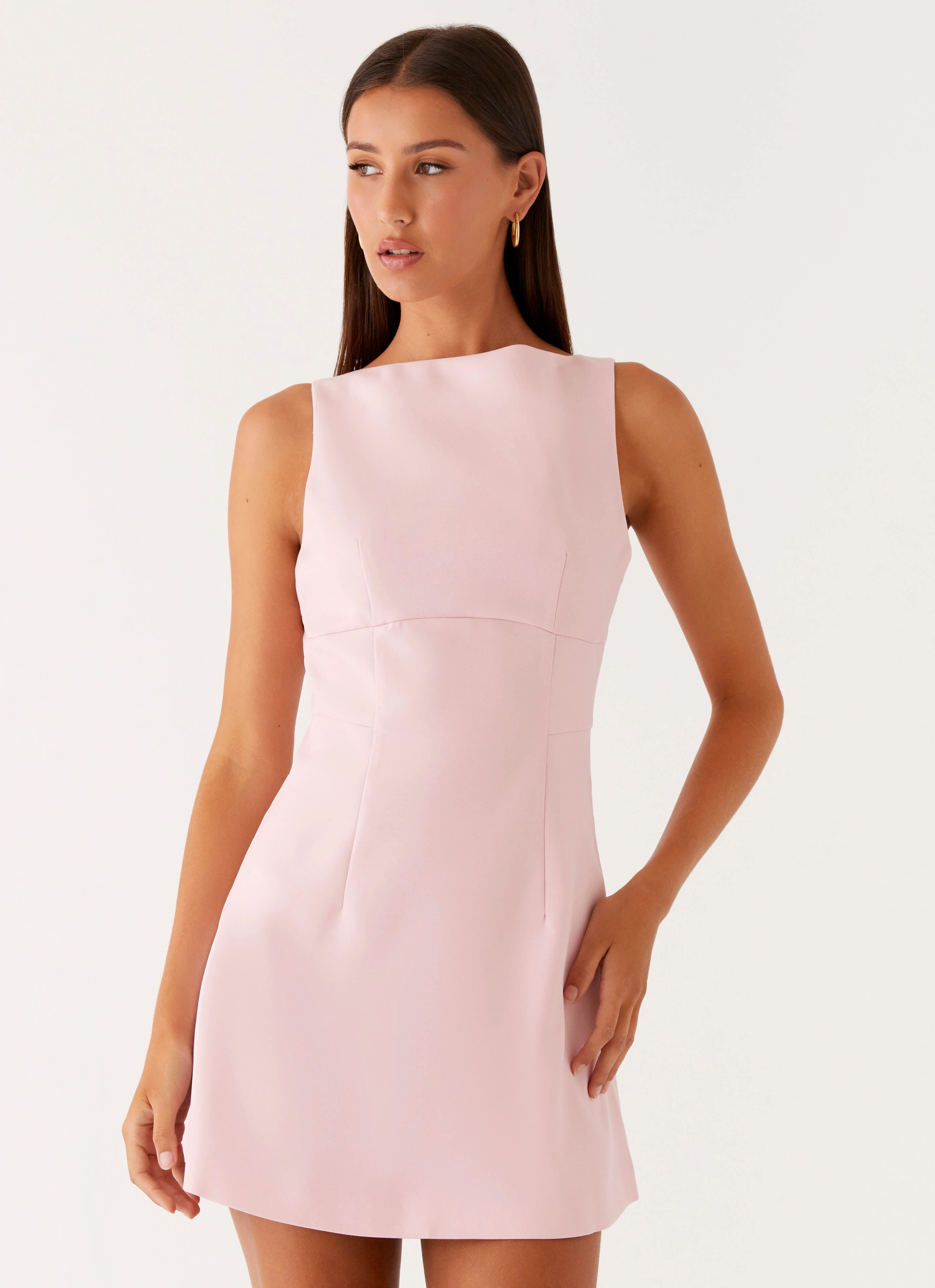 Lulita Mini Dress - Pink Art-Gallery