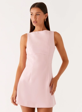 Lulita Mini Dress - Pink Art-Gallery