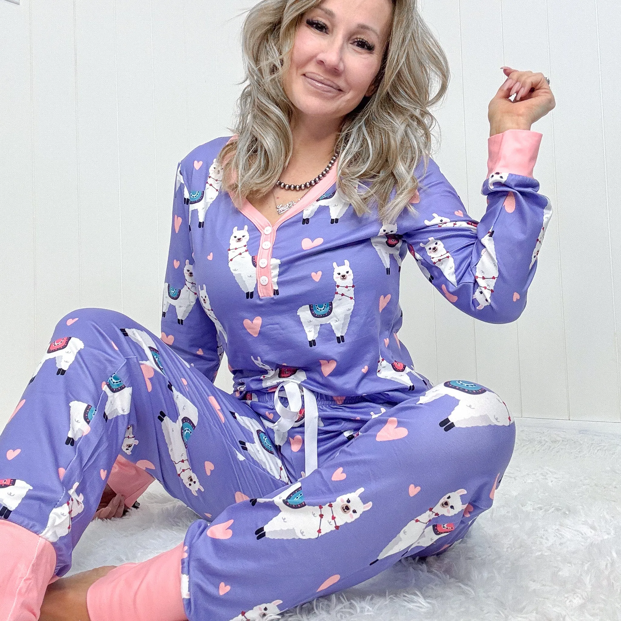 Lulu the Llama Lovebug Pajamas Long Sleeve Buttery Soft Set
