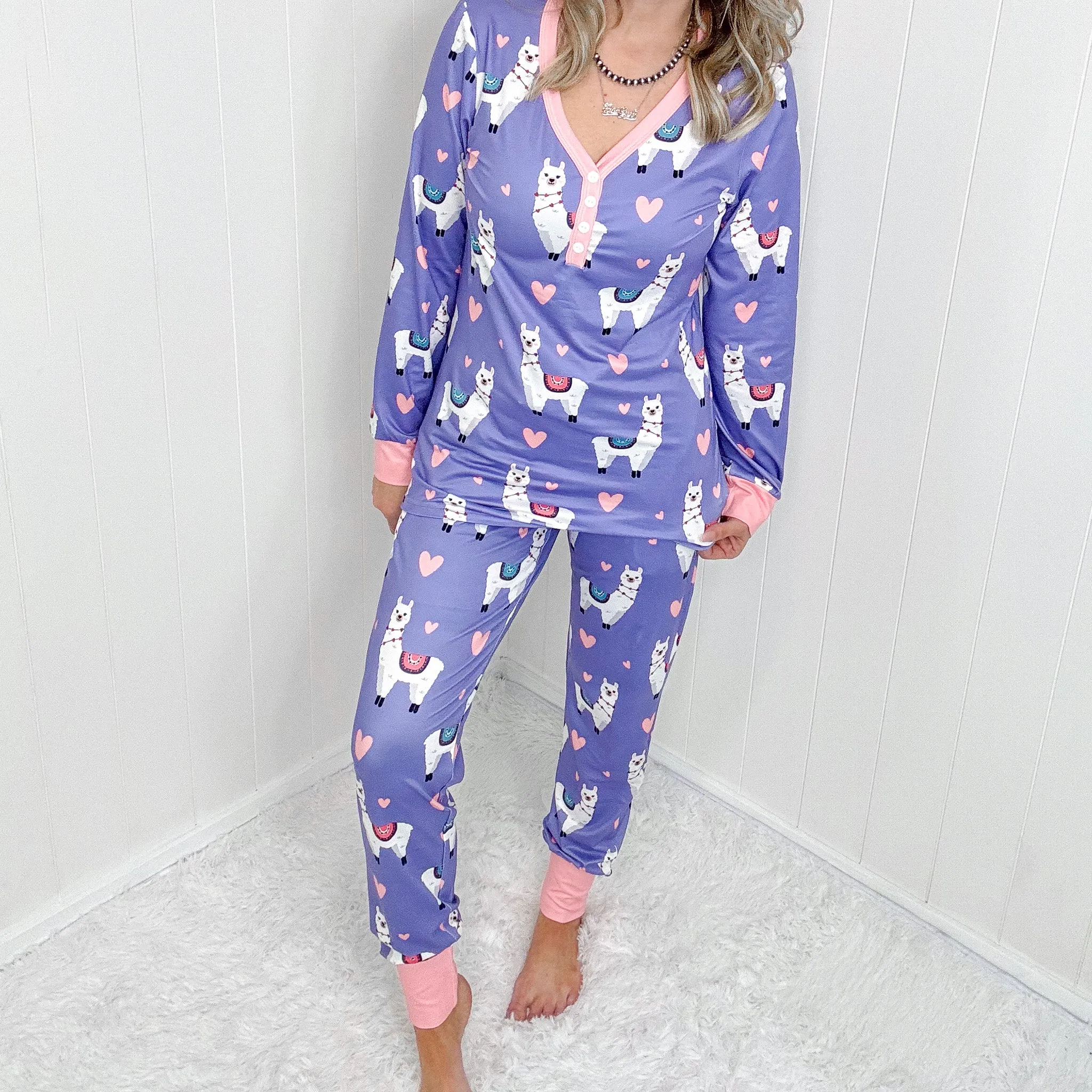 Lulu the Llama Lovebug Pajamas Long Sleeve Buttery Soft Set