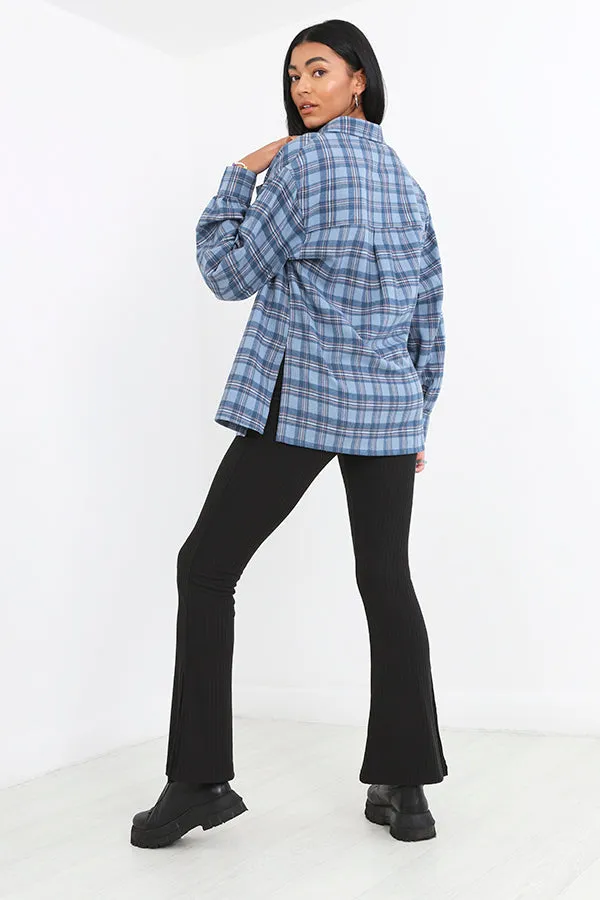 LUMBERJACK STYLE CHECKED FLANNEL SHIRT