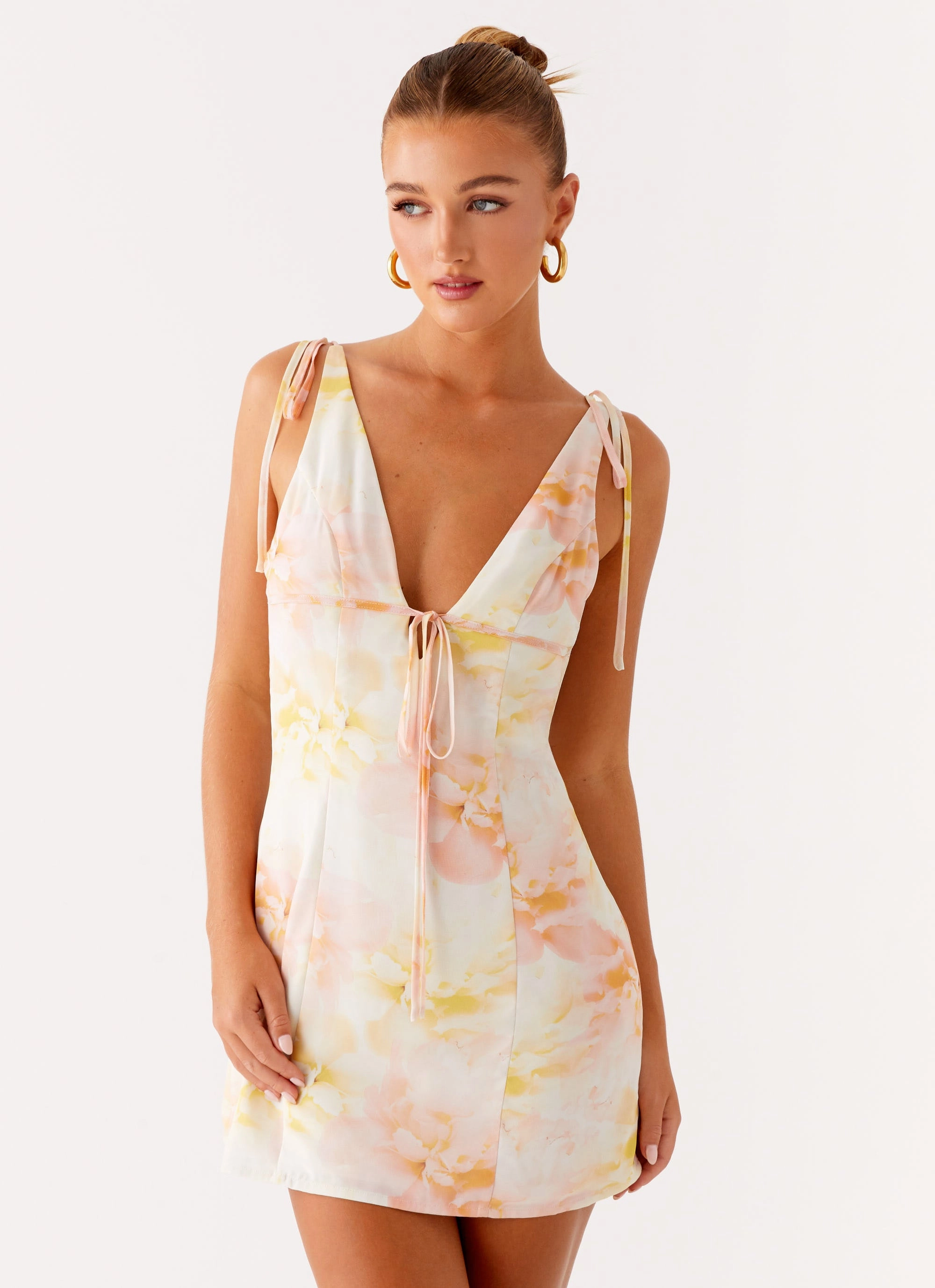 Alden Mini Dress - Floral Print Vibrant Layer Work-to-Play Wear