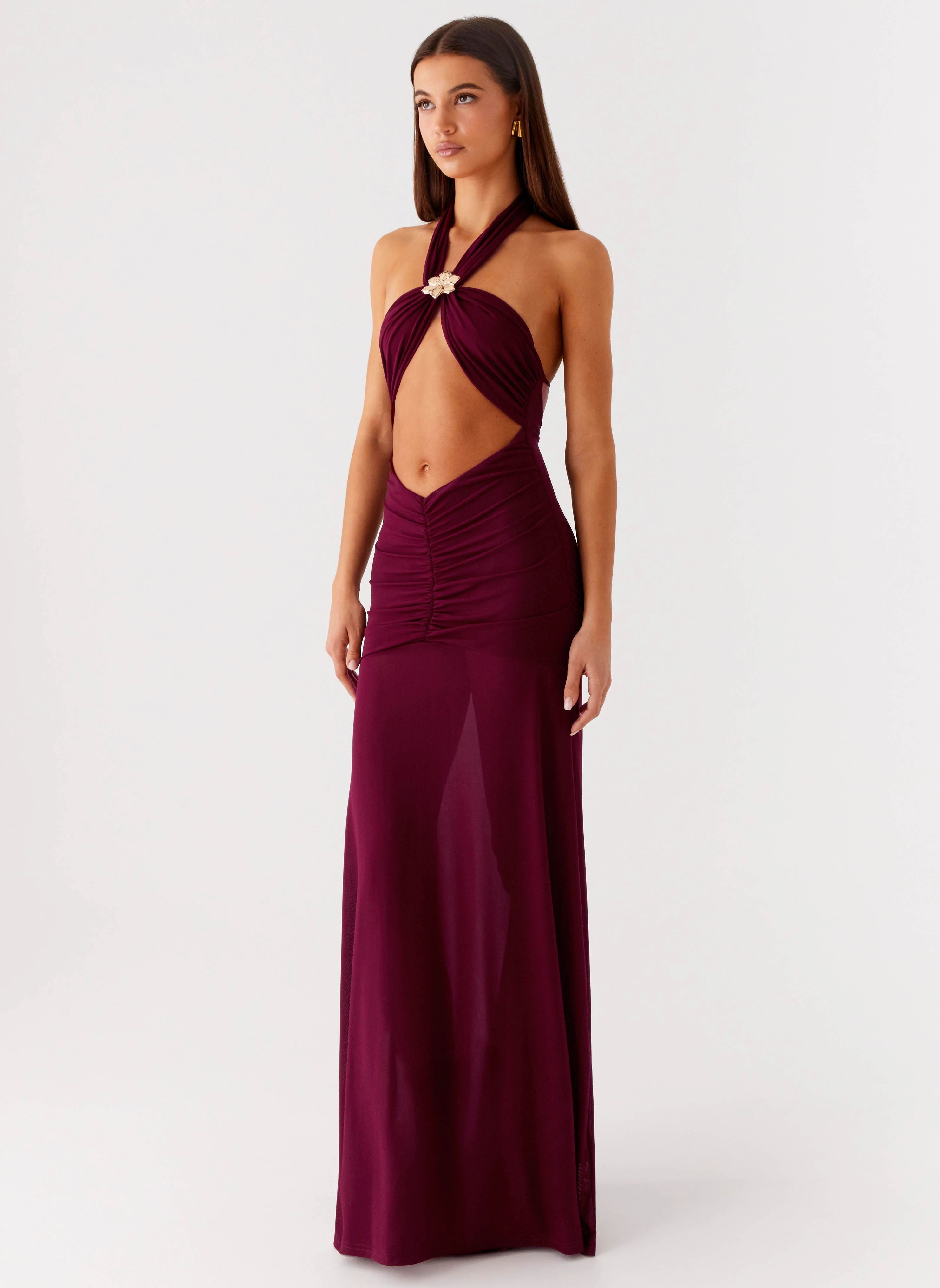 Deltina Maxi Dress - Boysenberry Urban Light