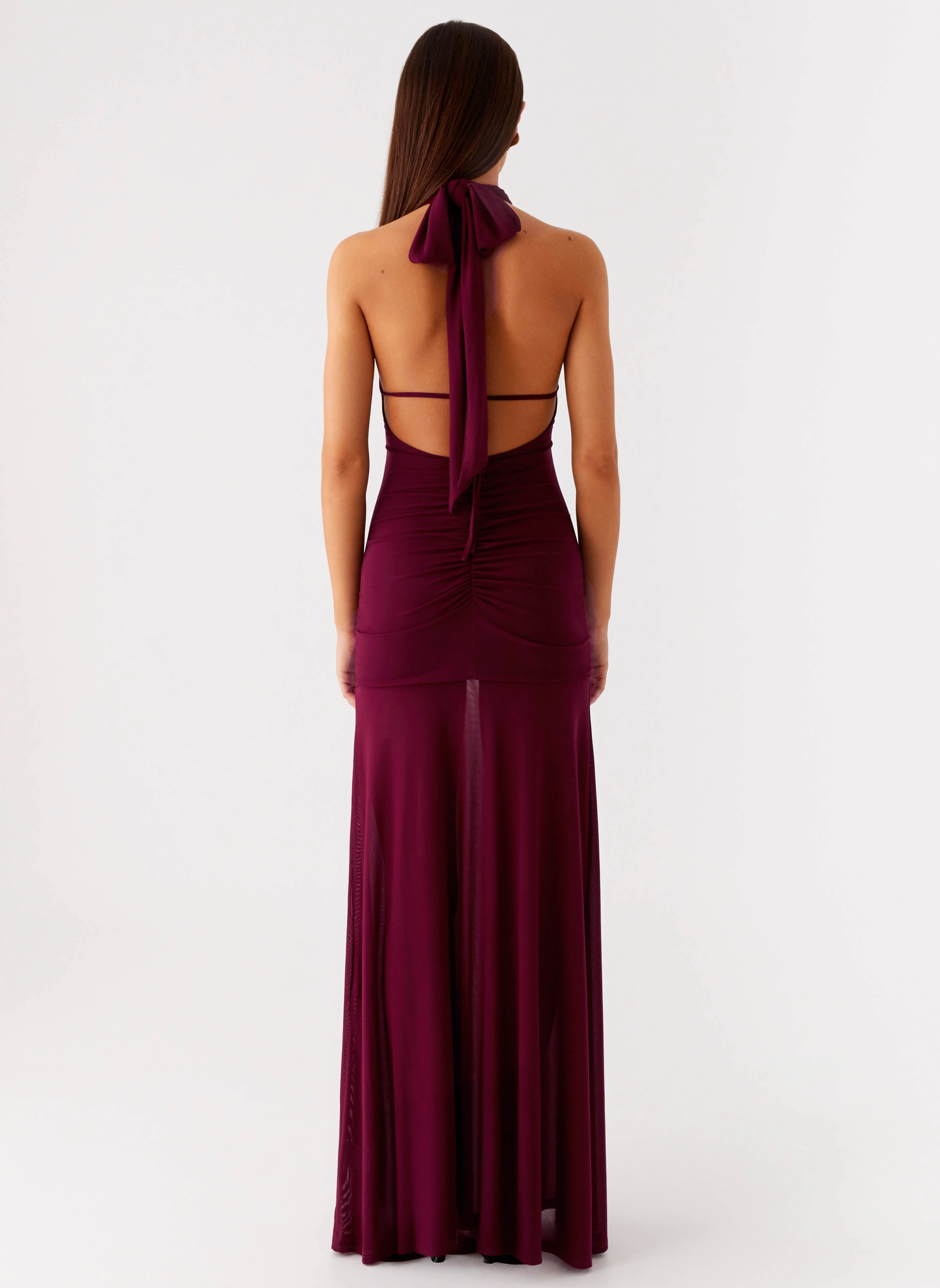 Deltina Maxi Dress - Boysenberry Work-Ready Look