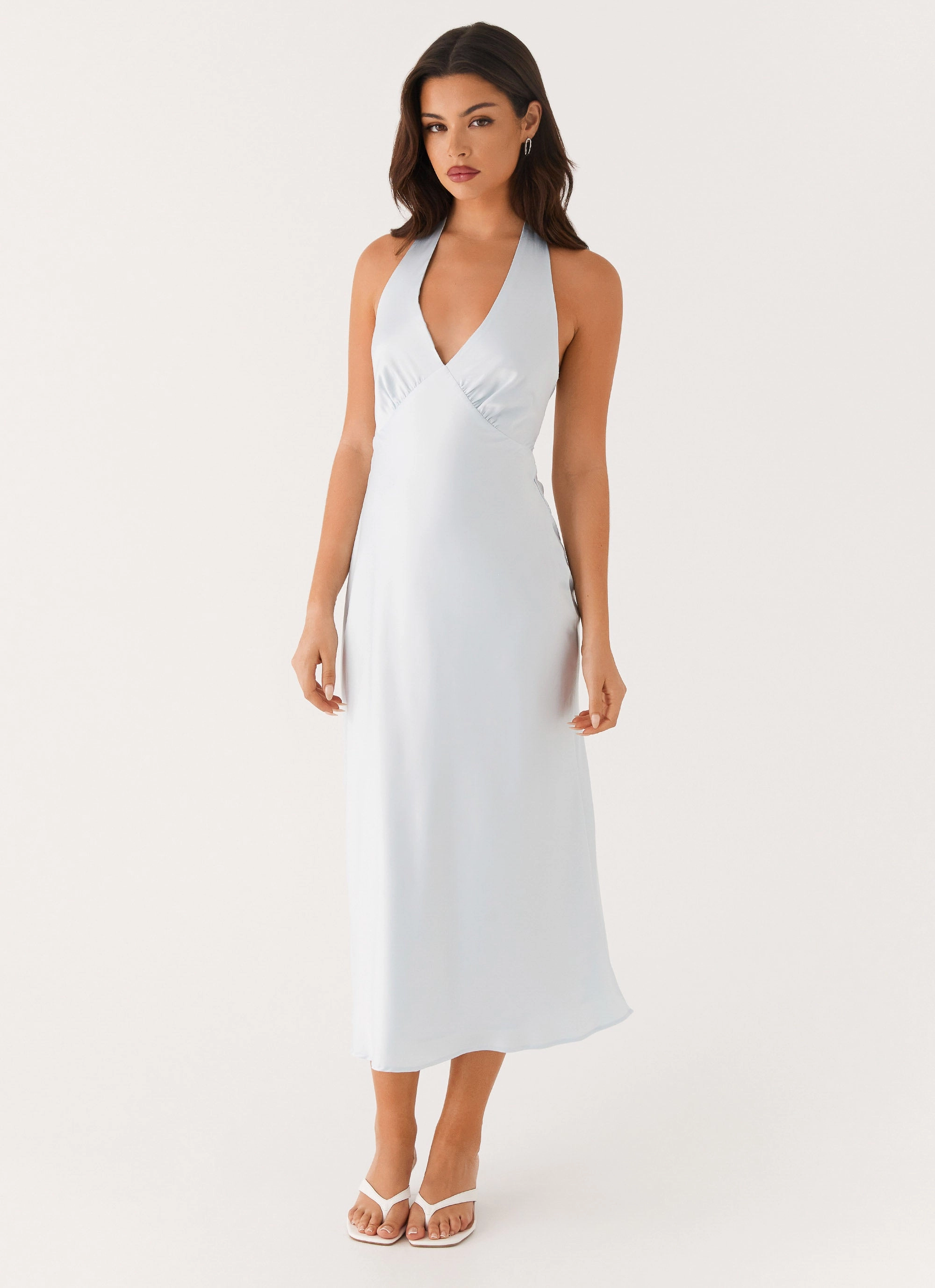 Heavy Hearted Midi Dress - Blue Dream Look