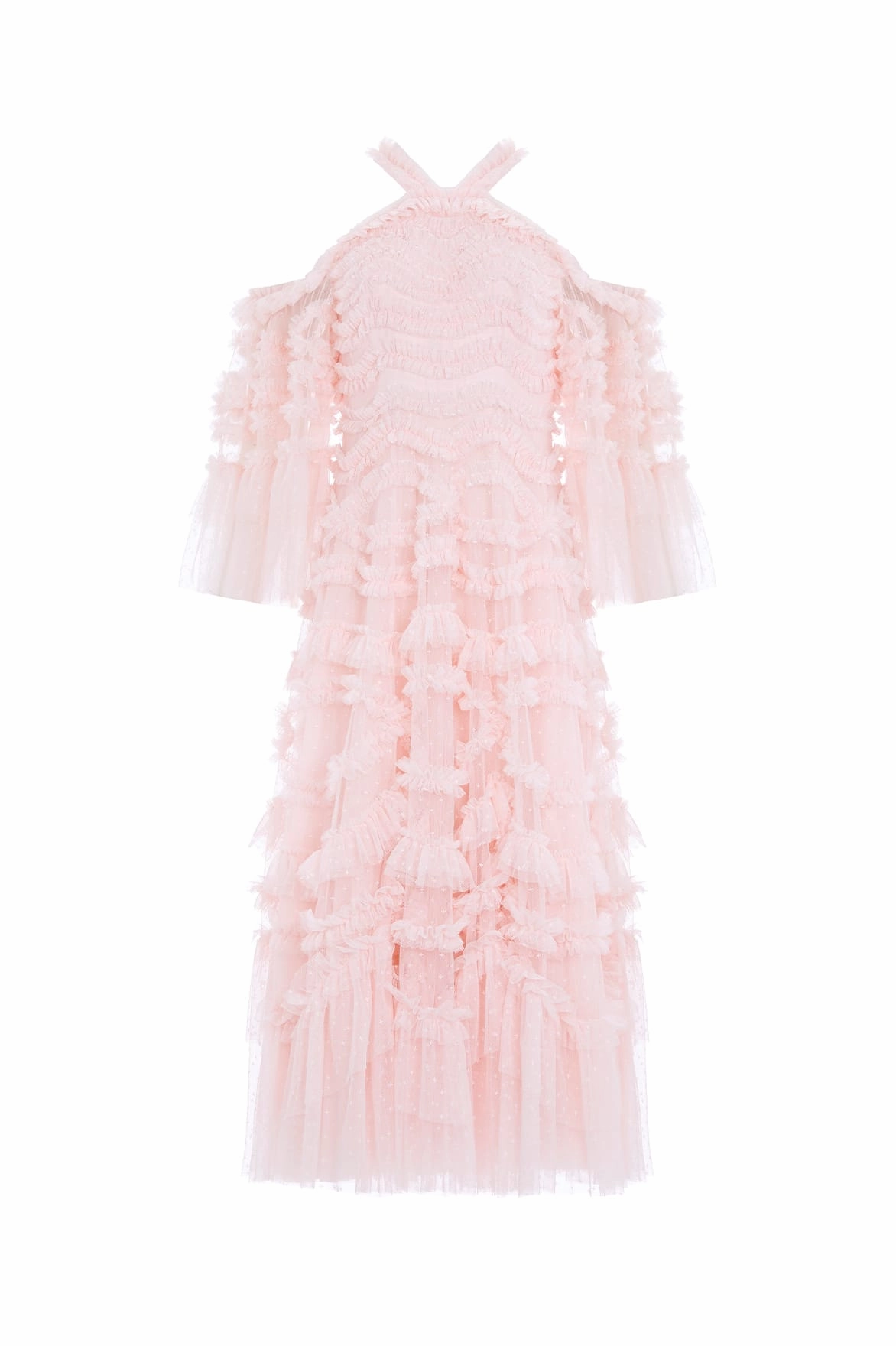 Bronte Off-Shoulder Ballerina Dress Drapey Fabric