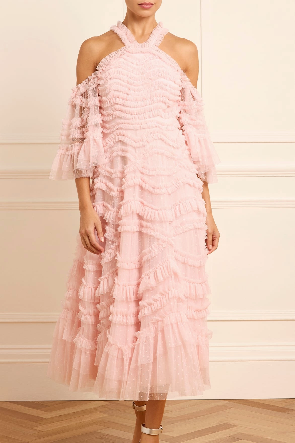Bronte Off-Shoulder Ballerina Dress Subtle Glow