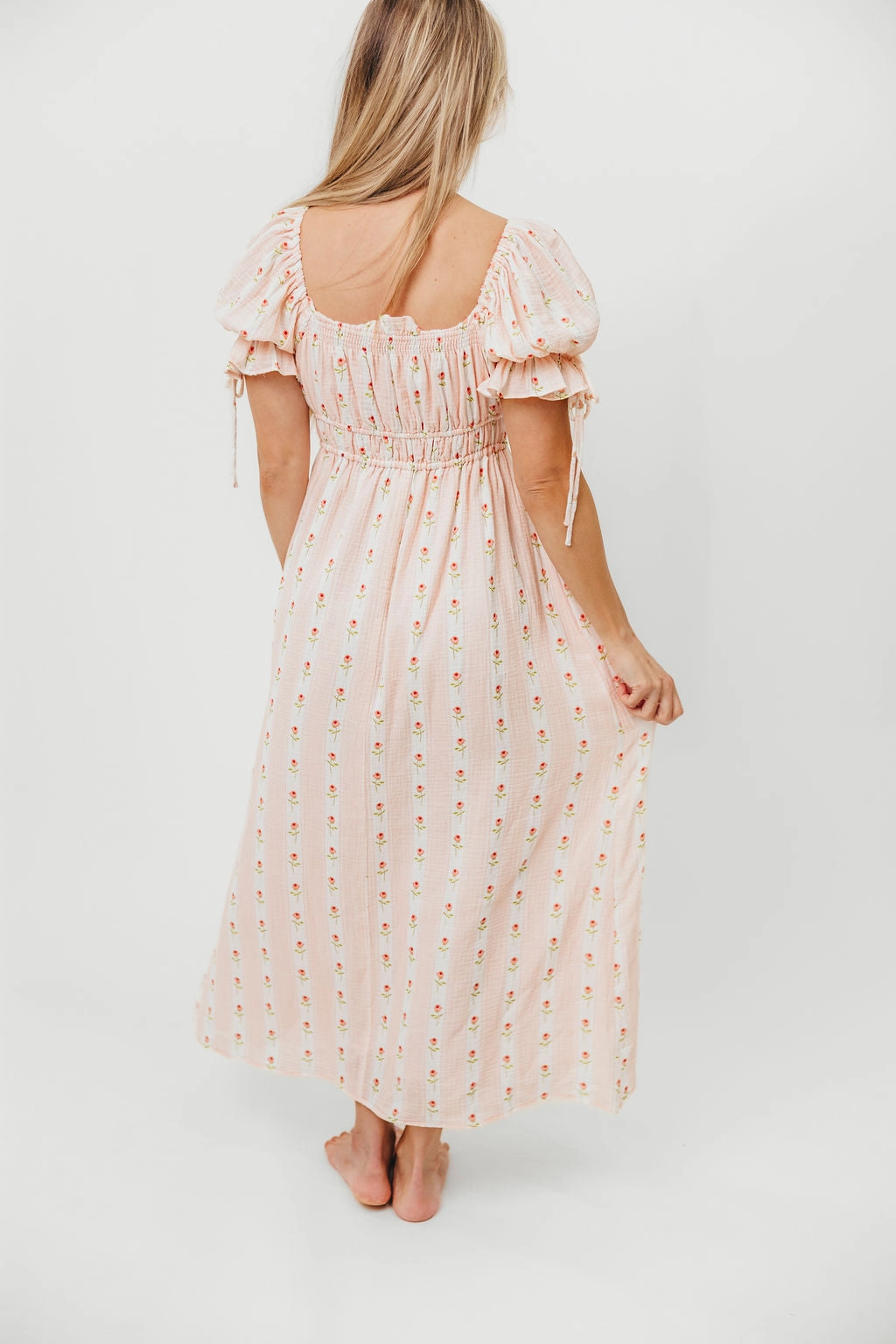 Savanna Steppe 100% Cotton Dress in Pink Rose - Bump Friendly & Inclusive Sizing All Look