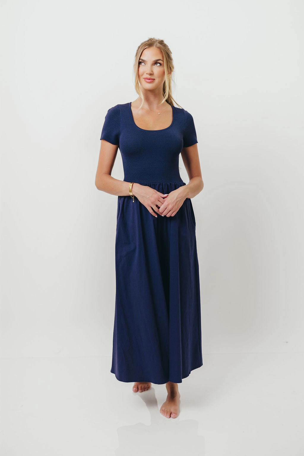 Lynette Maxi Dress in Navy All Time