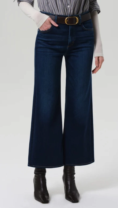 Quality Basic Lyra Wide Leg Crop Clean Hem In Dakota
