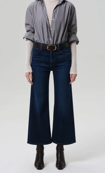 Tailored Style Smart Fit Design Lyra Wide Leg Crop Clean Hem In Dakota