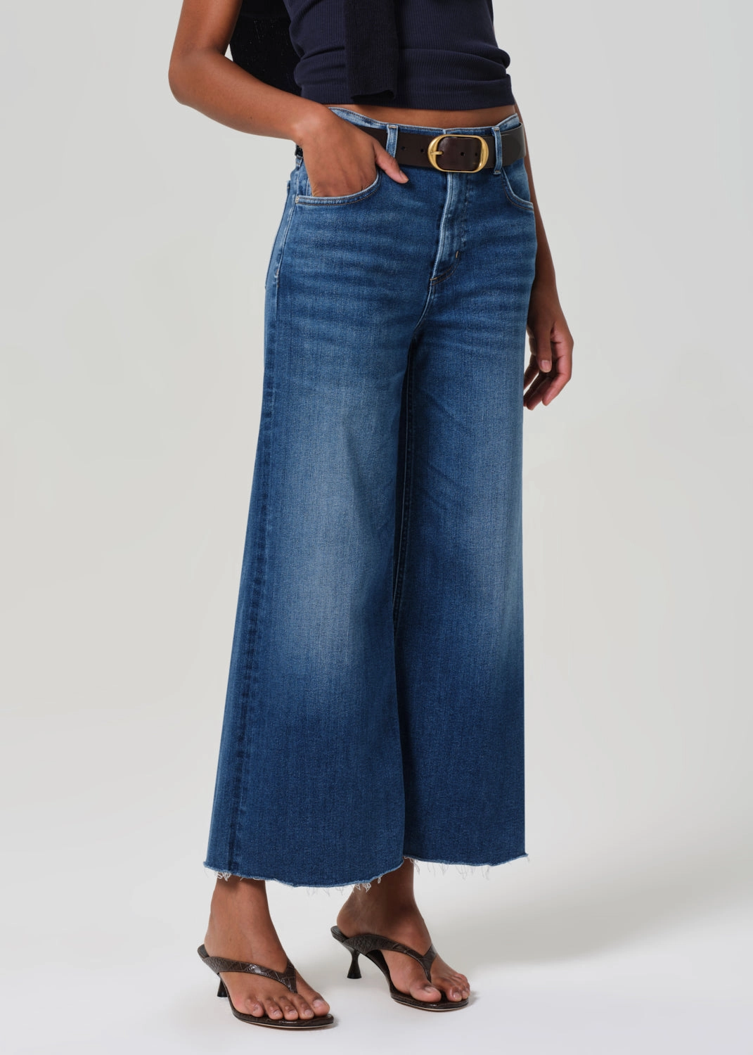 Unisex Fit Bold Traveler Gear Lyra Wide Leg Crop in Ambry