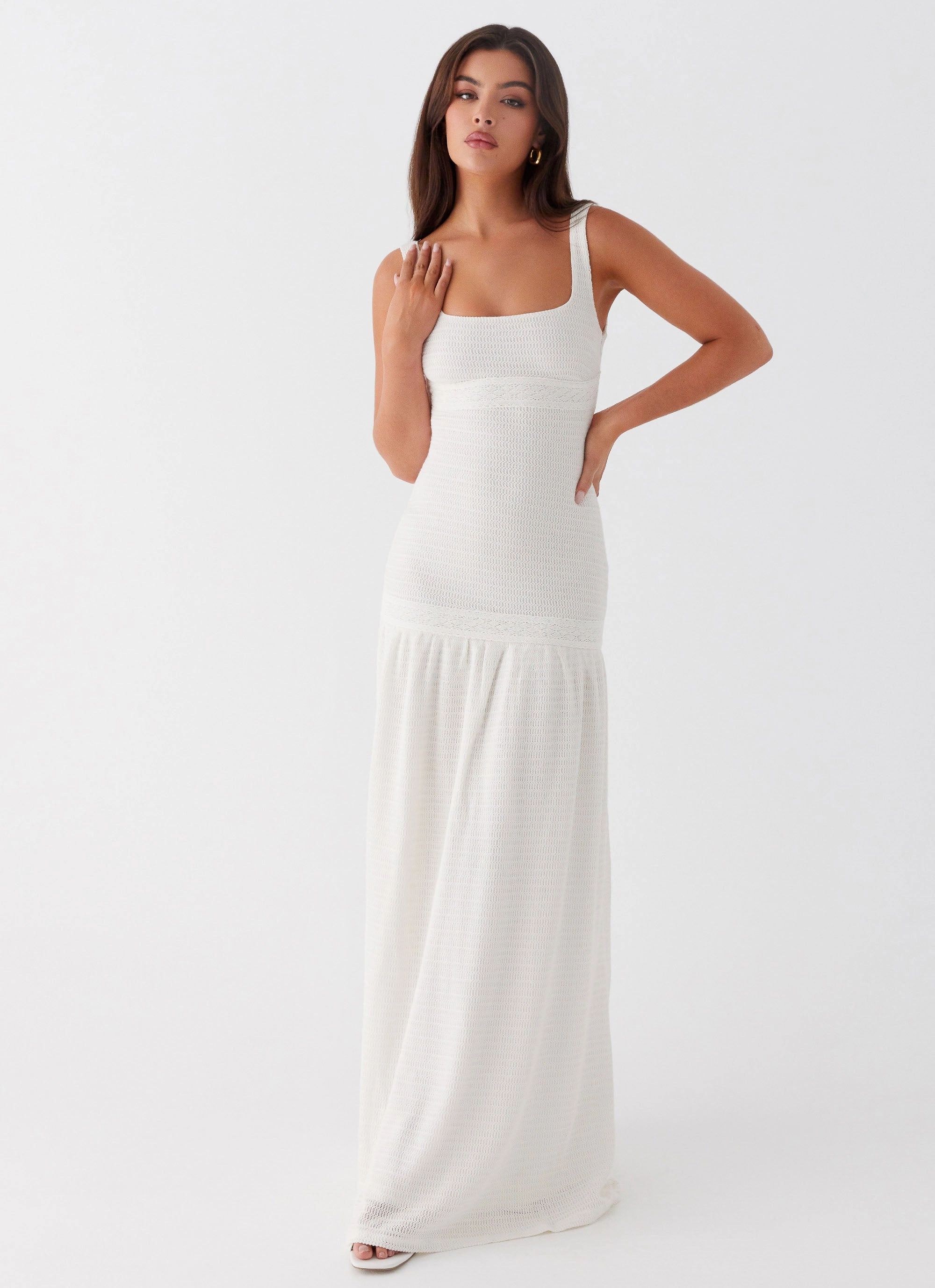 Lyrical Maxi Dress - Ivory Basic Shape Daytime Mood