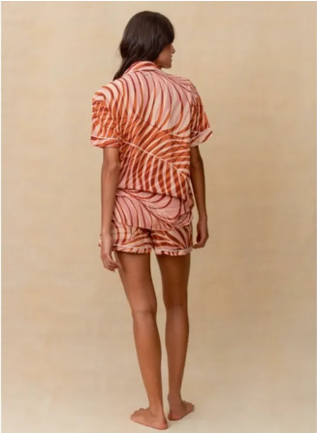 MAAJI Blush Leaves Slumber short Pajama set