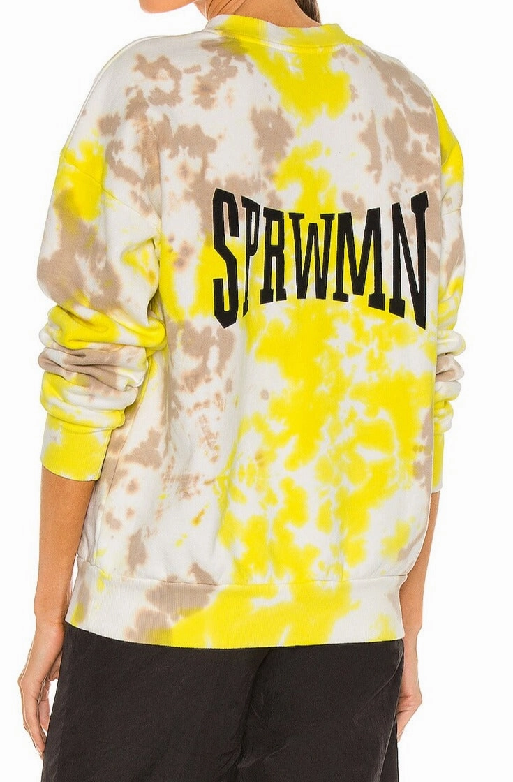 Simple Dress Crewneck Sweatshirt Logo Lemonade Tie Dye