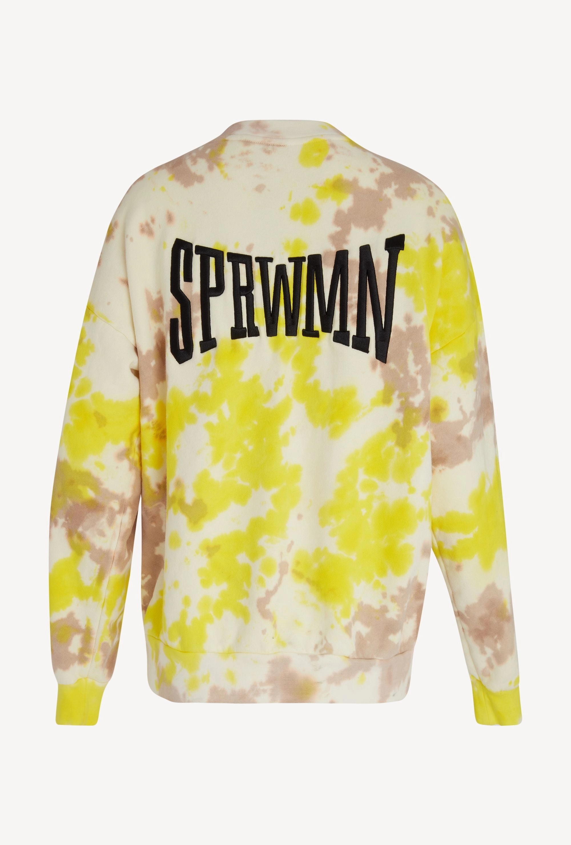 LoopwheelFabric Crewneck Sweatshirt Logo Lemonade Tie Dye