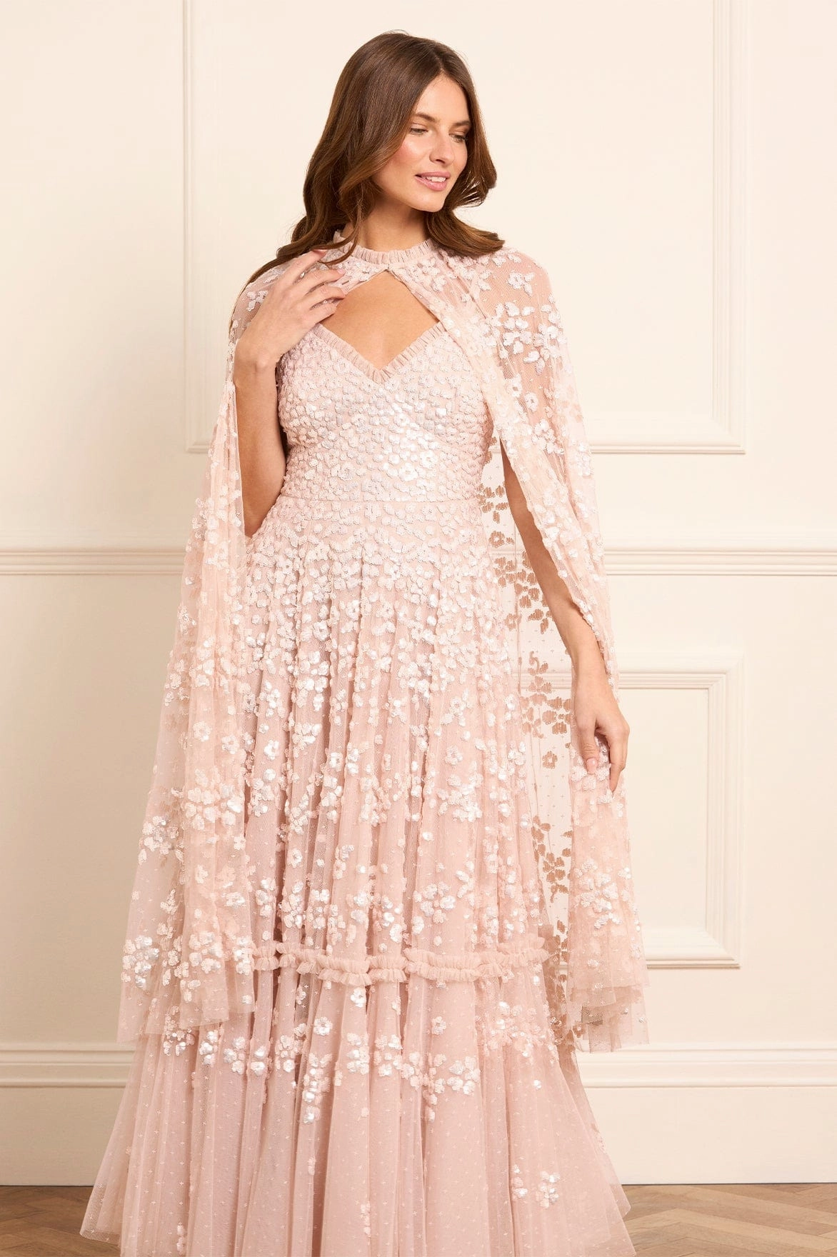 Halter-Neck Maeva Cami Ankle Gown