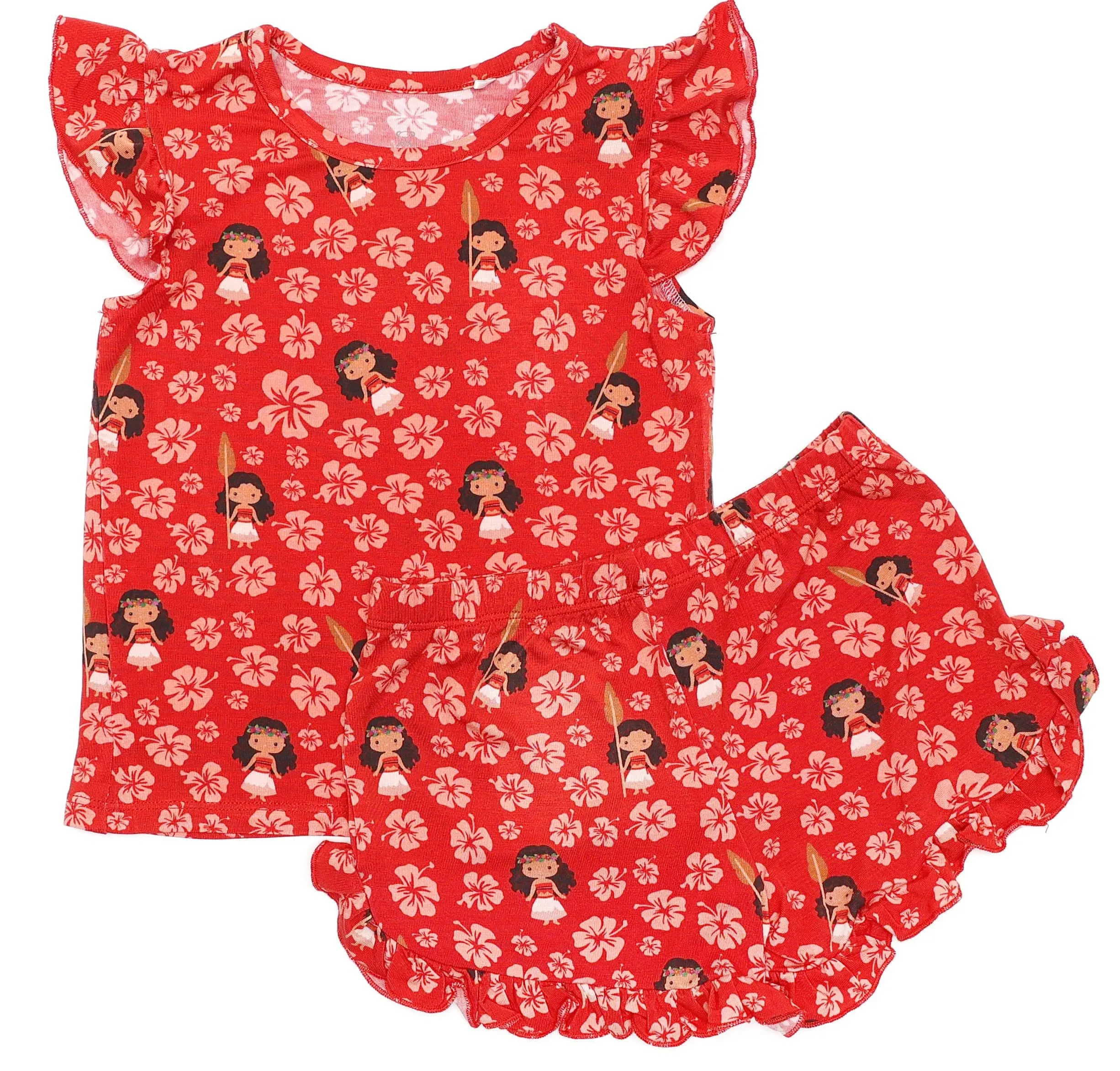 Magic Collection Island Princess - Bamboo Flutter Sleeve & Shorts Lounge Set