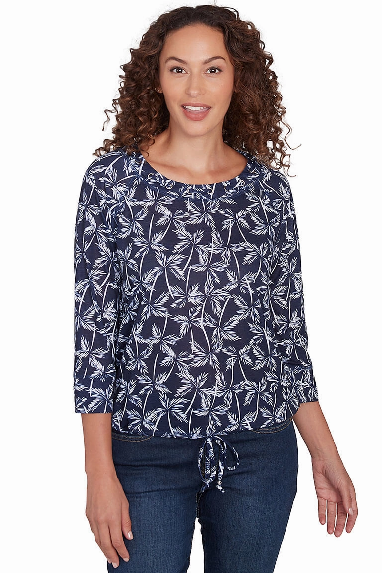 Making Waves Palm Trees Grommet Top Minimalist Design