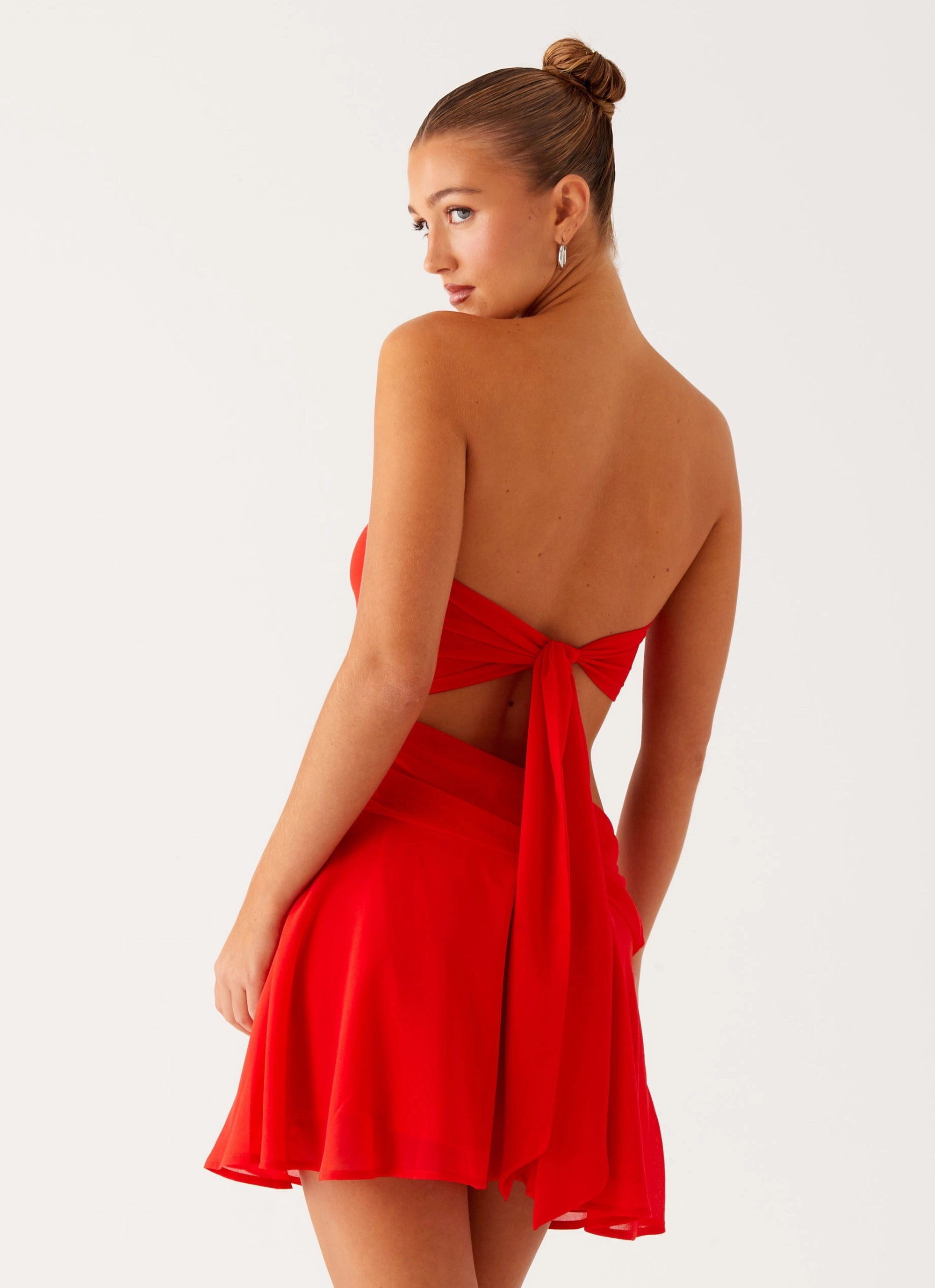 Marbella Mini Dress - Red Travel Vibe Clean Chic