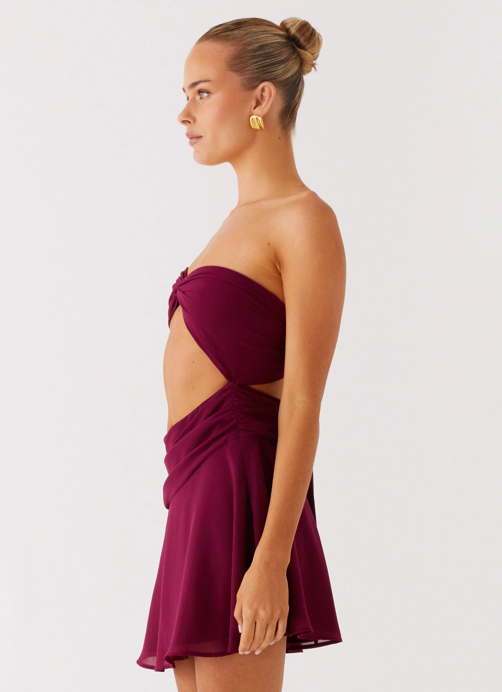 Work or Casual Cool Elegance Marbella Mini Dress - Violetta
