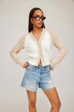 MoistureWicking Material AthleisureInspired Marina Cardigan Off White